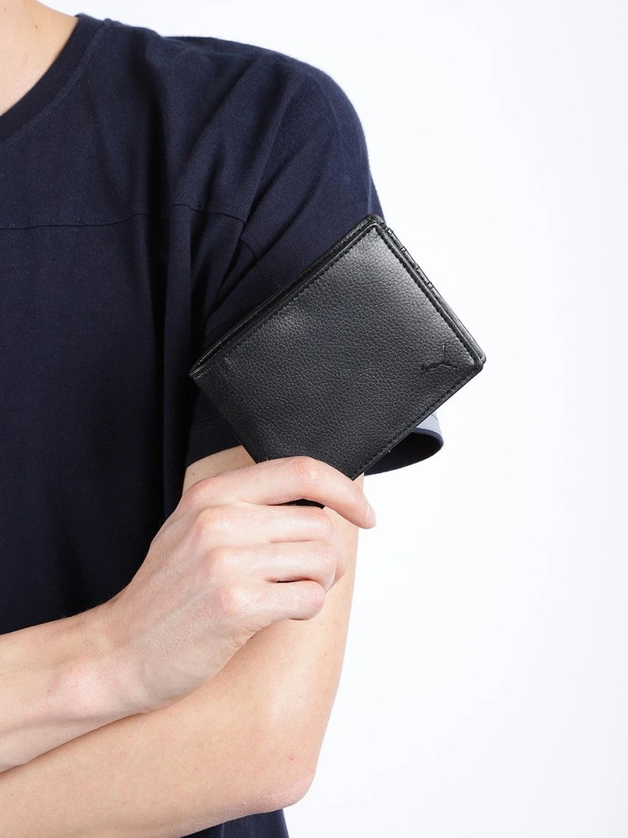 * Puma Uni Black Solid Two Fold Wallet | Wallets