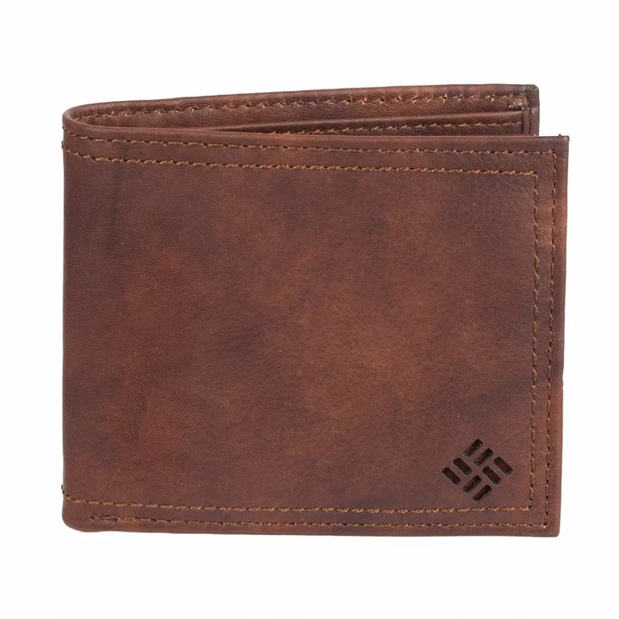 * Men'S Columbia Genuine Leather Extra-Capacity Slimfold Wallet | Accessories