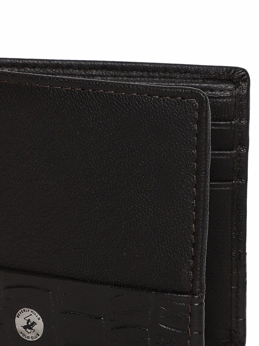 * Beverly Hills Polo Club Men Croc-Embossed Two Fold Wallet | Wallets