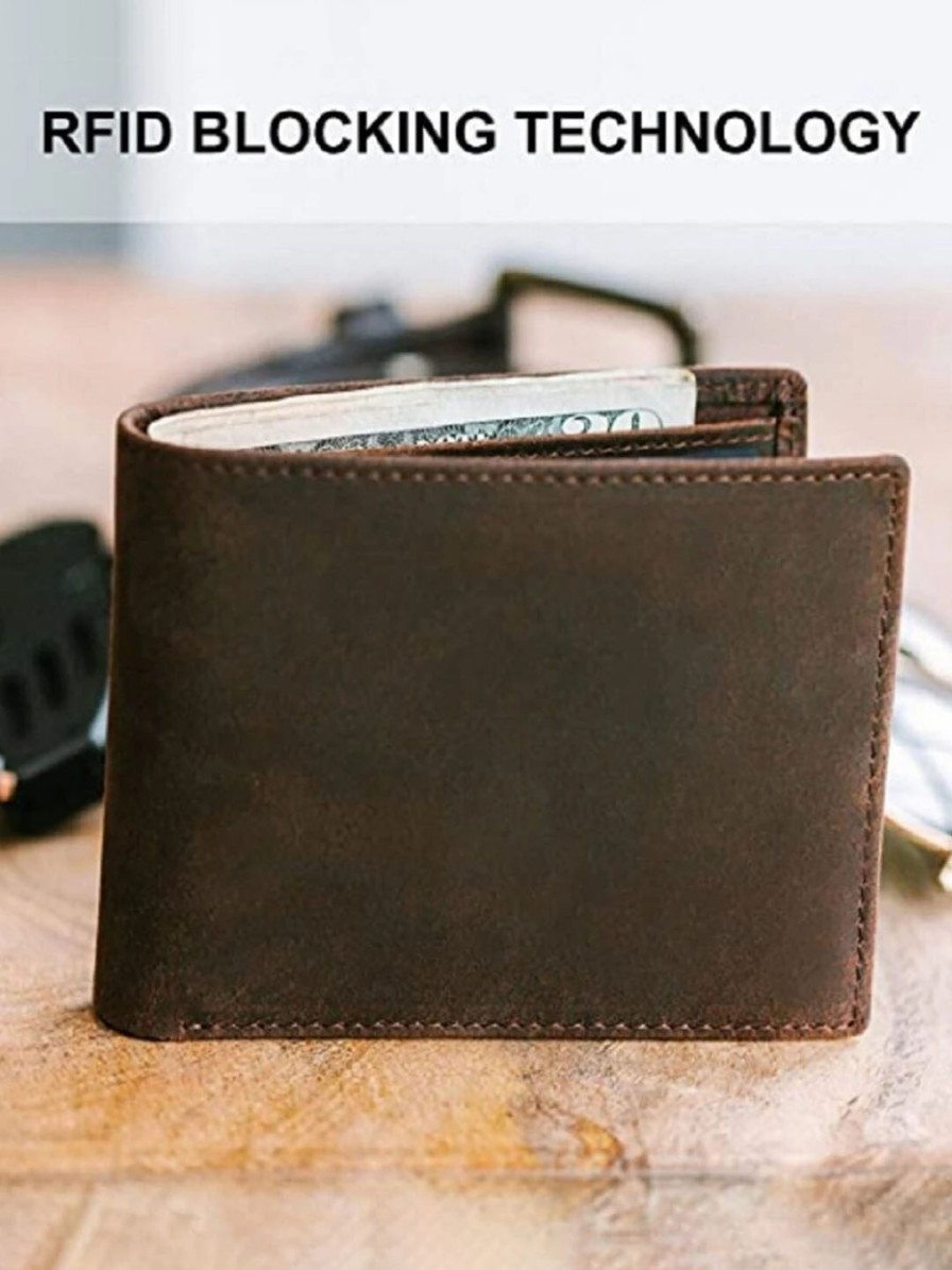 * Contacts Men Brown Wallet With Keychain & Pen Gift Set | Accessory Gift Set