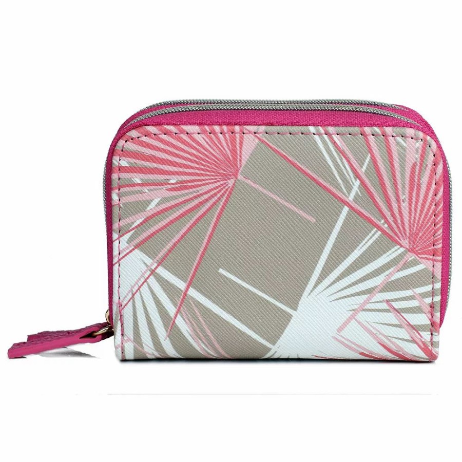 * Julia Buxton Tropical Palm Rfid-Blocking Wizard Wallet | Accessories