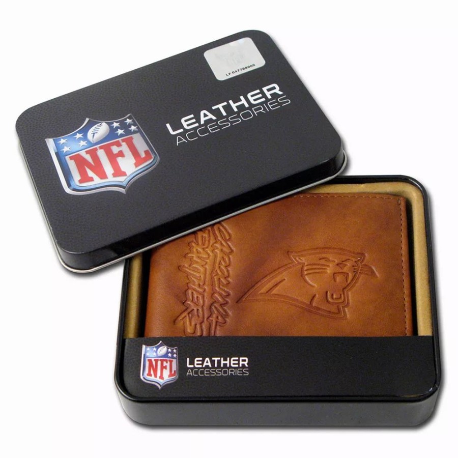 * Carolina Panthers Leather Bifold Wallet | Accessories