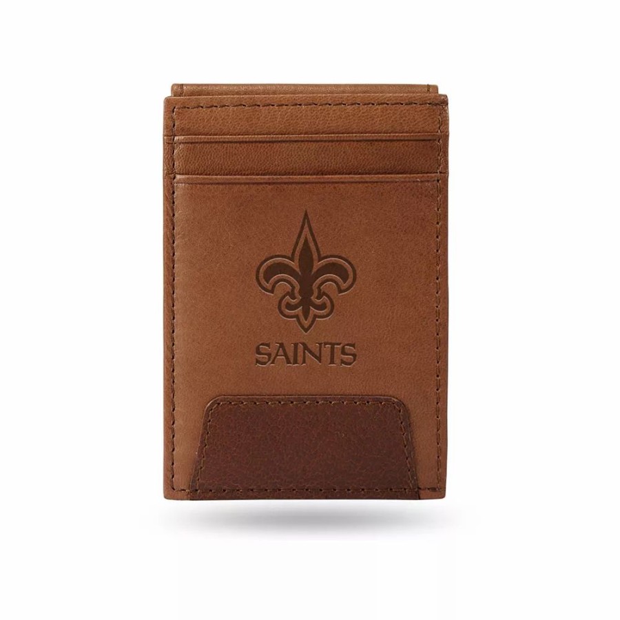 * New Orleans Saints Embossed Slim Leather Wallet | Accessories