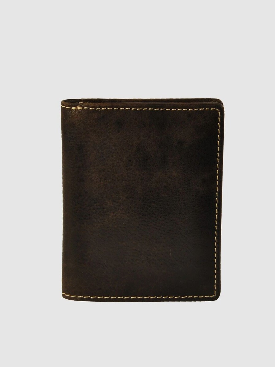 * Brown Bear Men Brown Leather Two Fold Wallet | Wallets