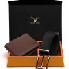 * Napa Hide Men Rfid Protected Genuine High Quality Leather Wallet & Belt Gift Set | Accessory Gift Set