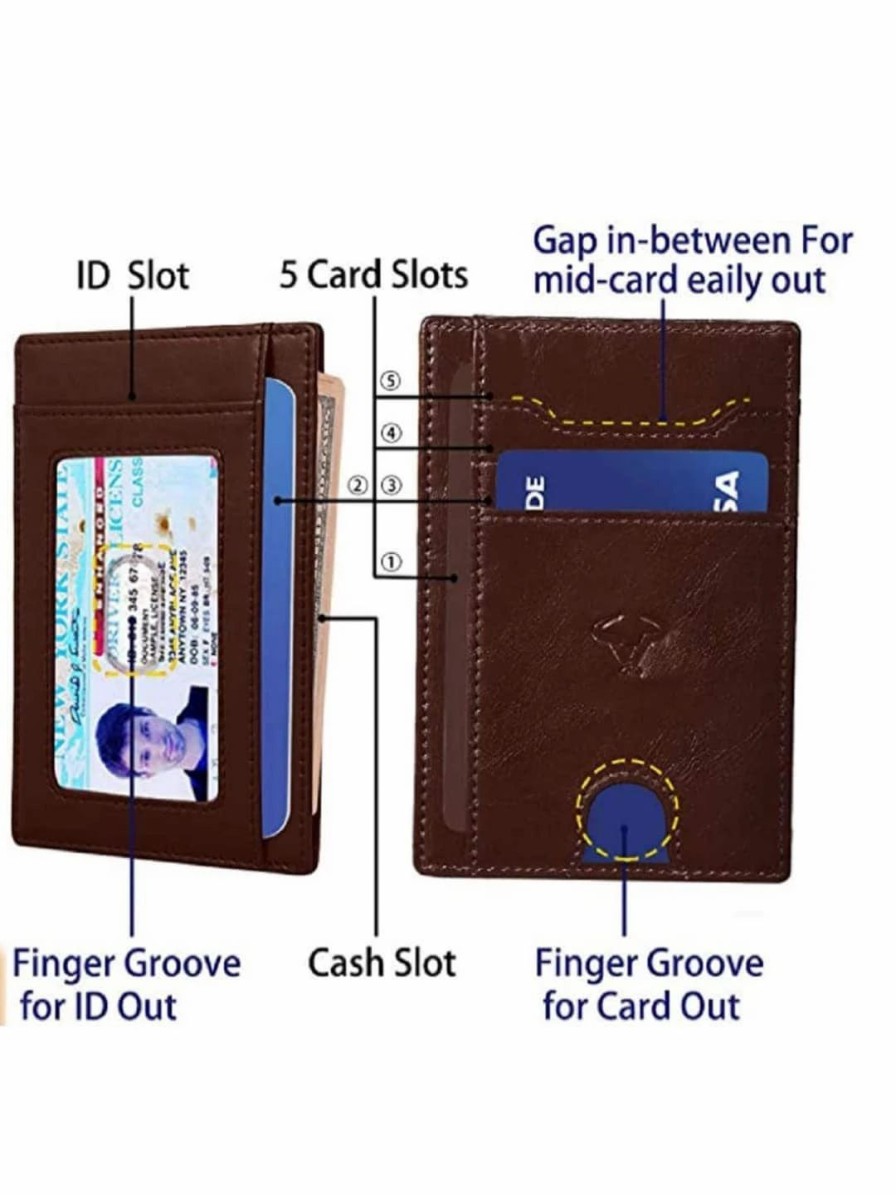 * Contacts Brown Wallet, Belt And Rakhi Accessory Gift Set | Accessory Gift Set