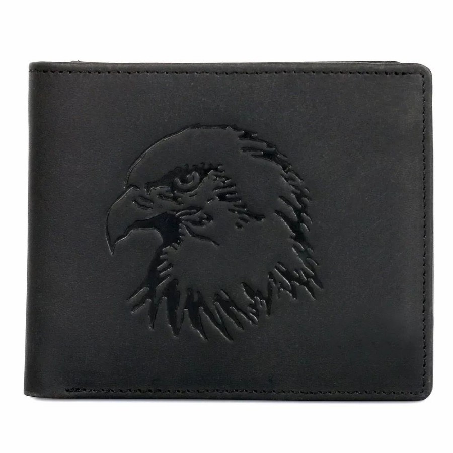 * Karla Hanson Rfid-Blocking Leather Wallet With Embossed Eagle | Accessories