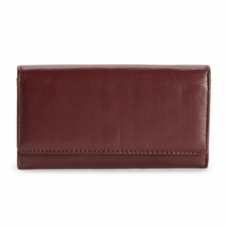 * Sonoma Goods For Life Lambskin Leather Rfid-Blocking Full Clutch Wallet | Accessories