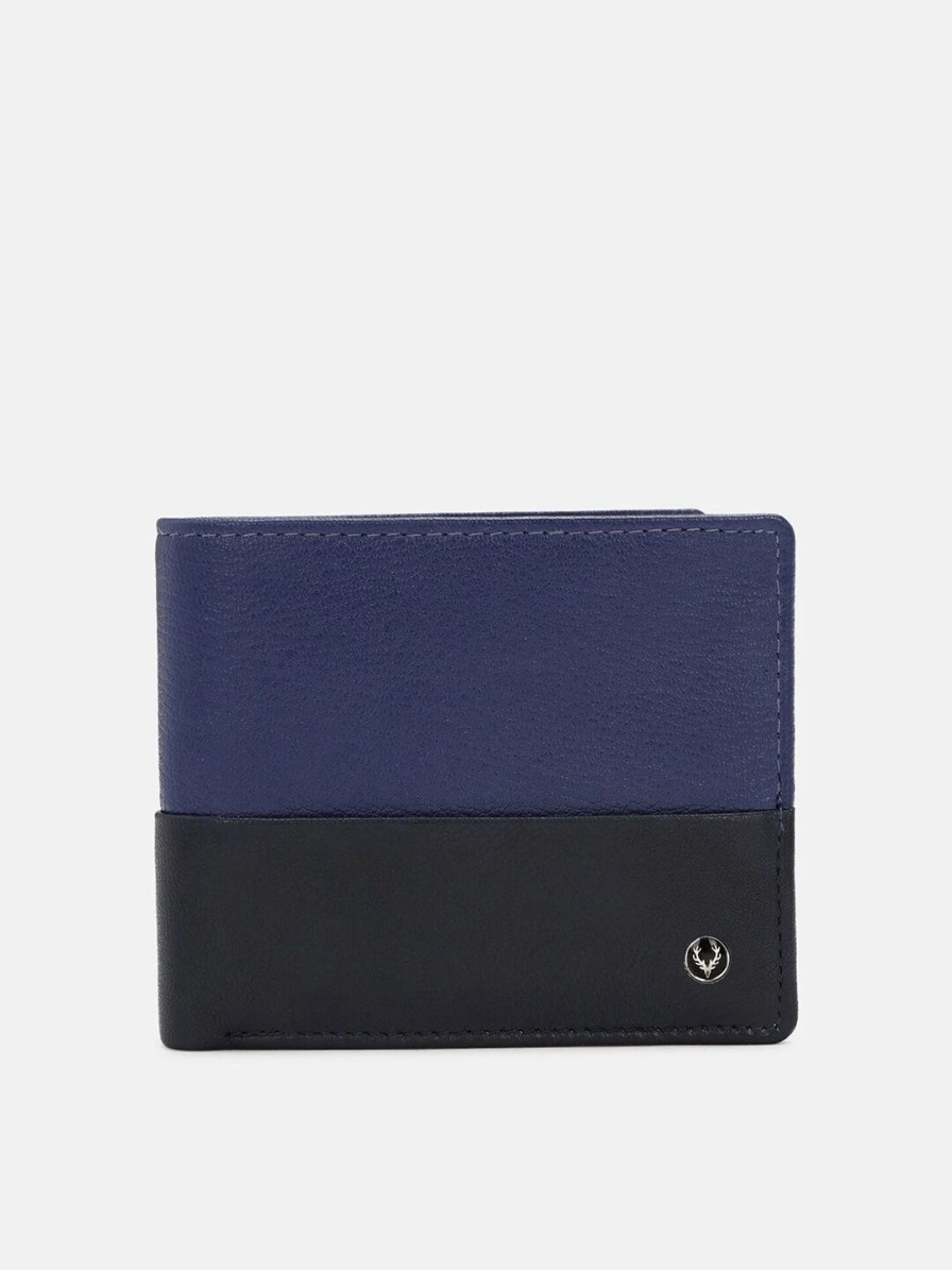 * Allen Solly Men Colourblocked Leather Two Fold Wallet | Wallets