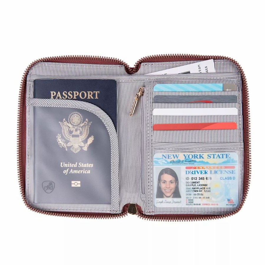 * Travelon Rfid Blocking Passport Zip Wallet | Wallets