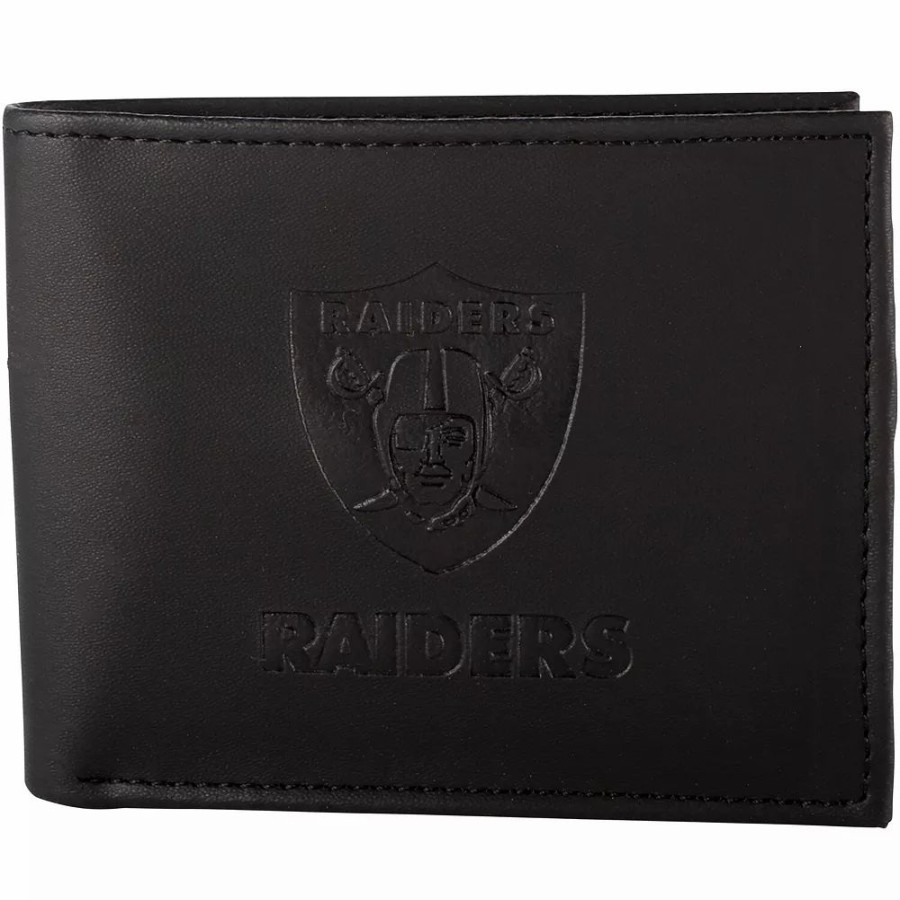 * Men'S Black Las Vegas Raiders Hybrid Bi-Fold Wallet | Accessories