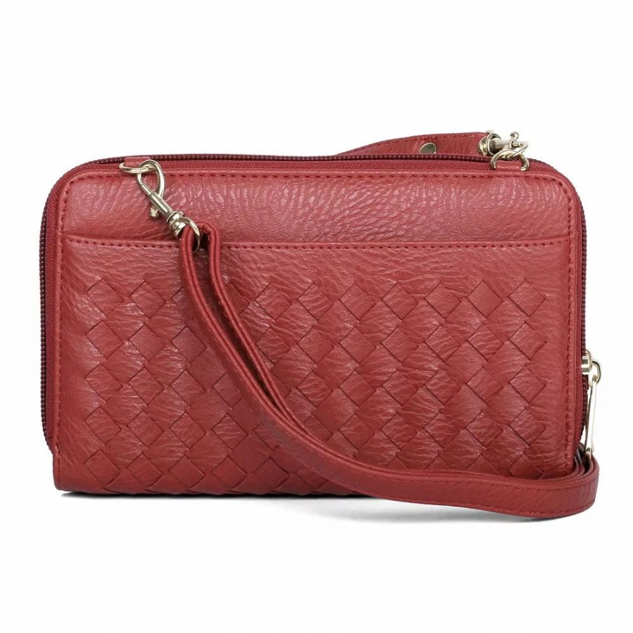 * Women'S Karla Hanson Rfid-Blocking Ellen Woven Crossbody Phone Wallet | Accessories