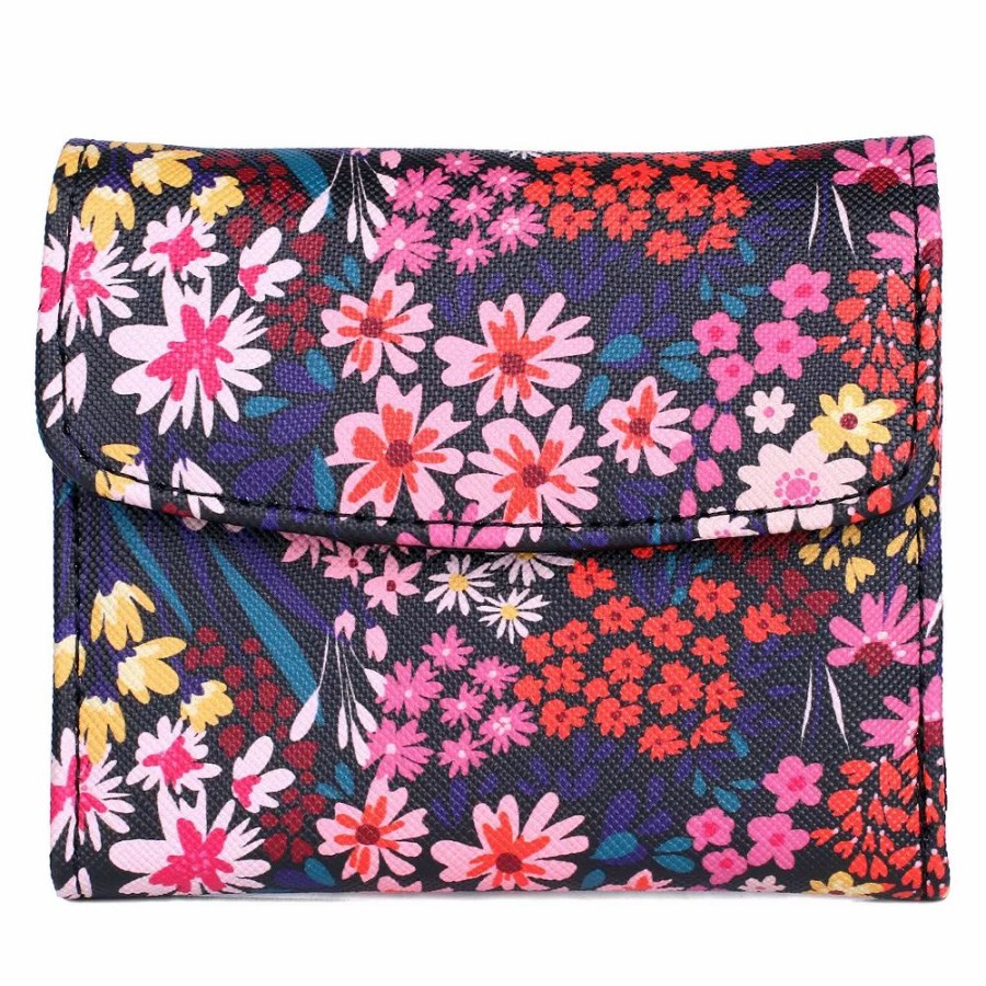 * Julia Buxton Ditsy Garden Mini Trifold Rfid-Blocking Wallet | Accessories