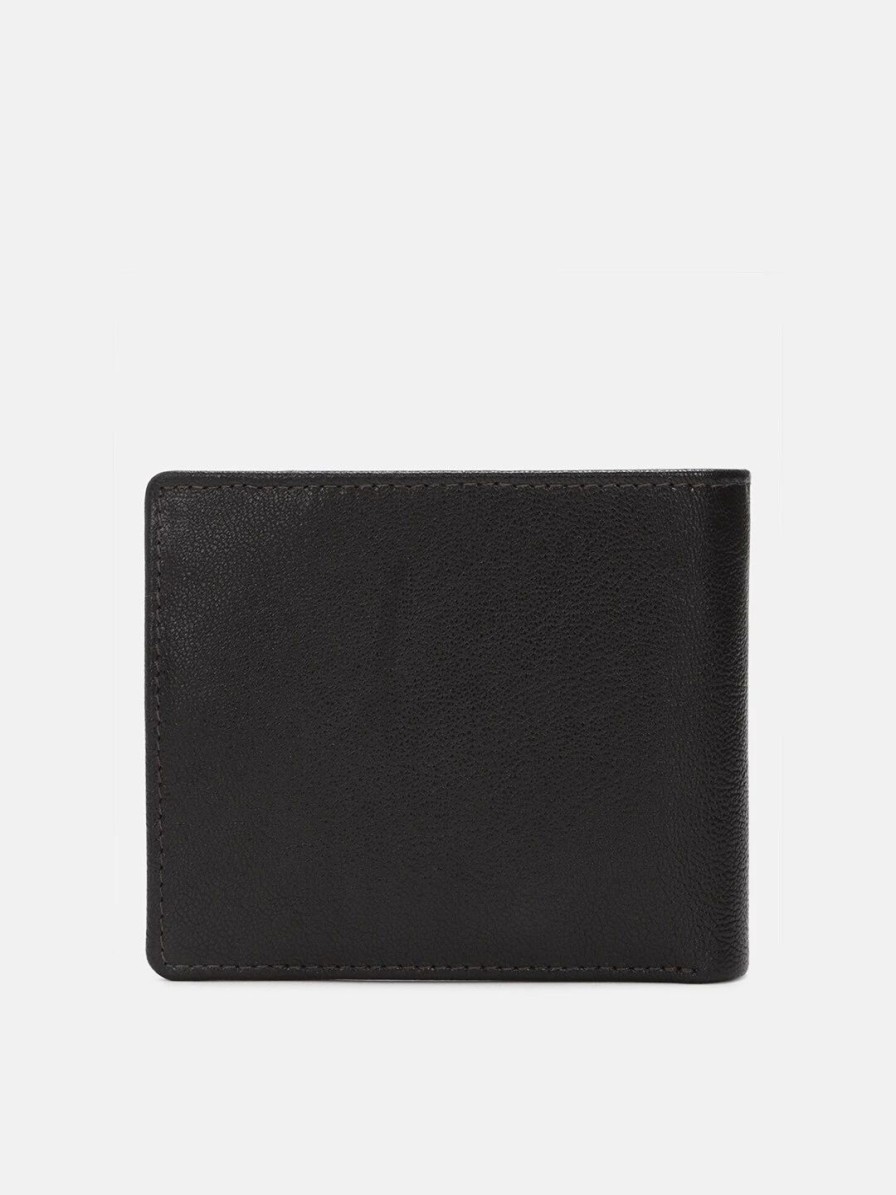 * Allen Solly Men Animal Textured Leather Two Fold Wallet | Wallets