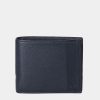 * Arrow Men Blue Textured Leather Two Fold Wallet | Wallets