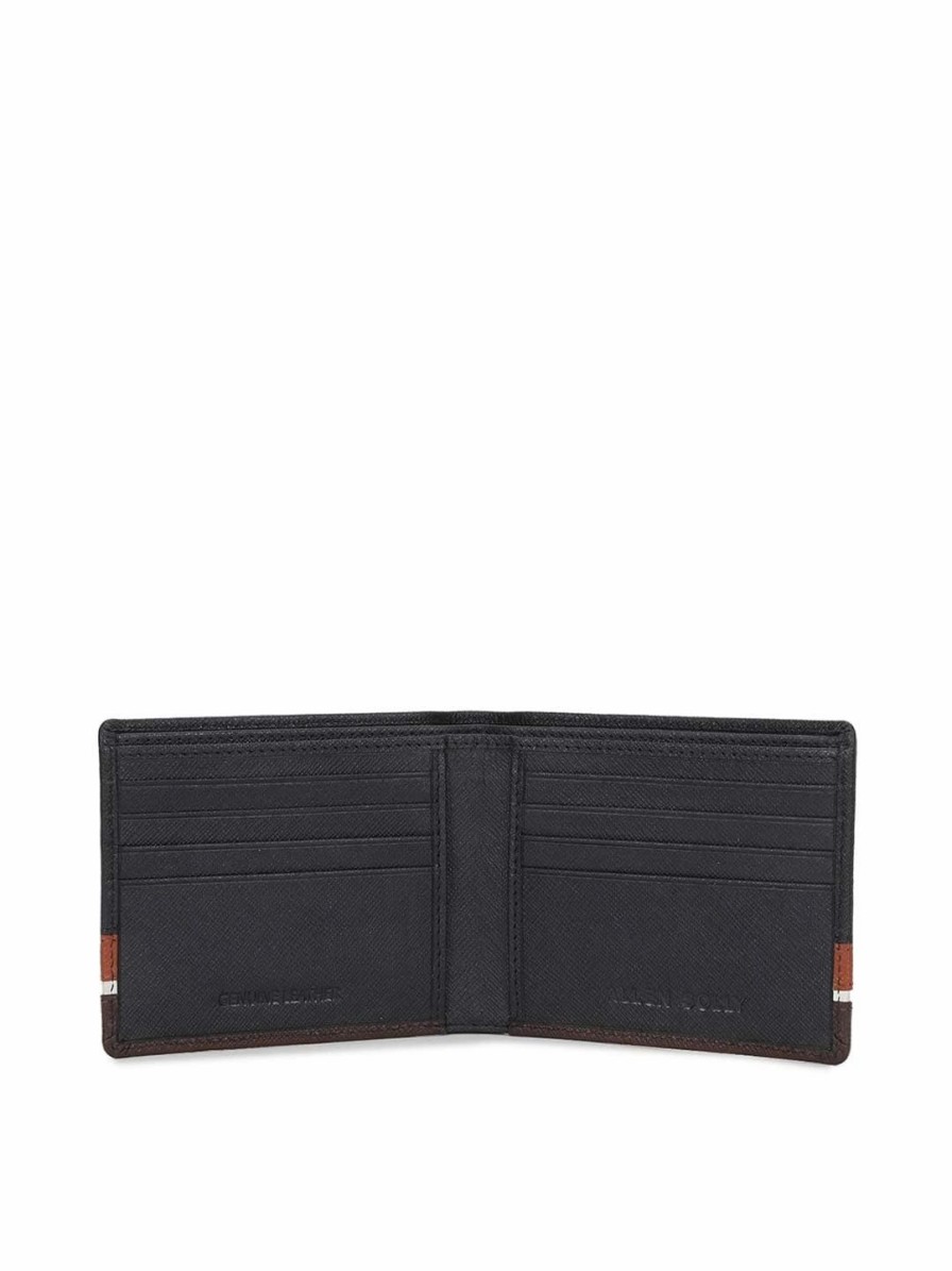 * Allen Solly Men Black & Brown Colourblocked Leather Two Fold Wallet | Wallets