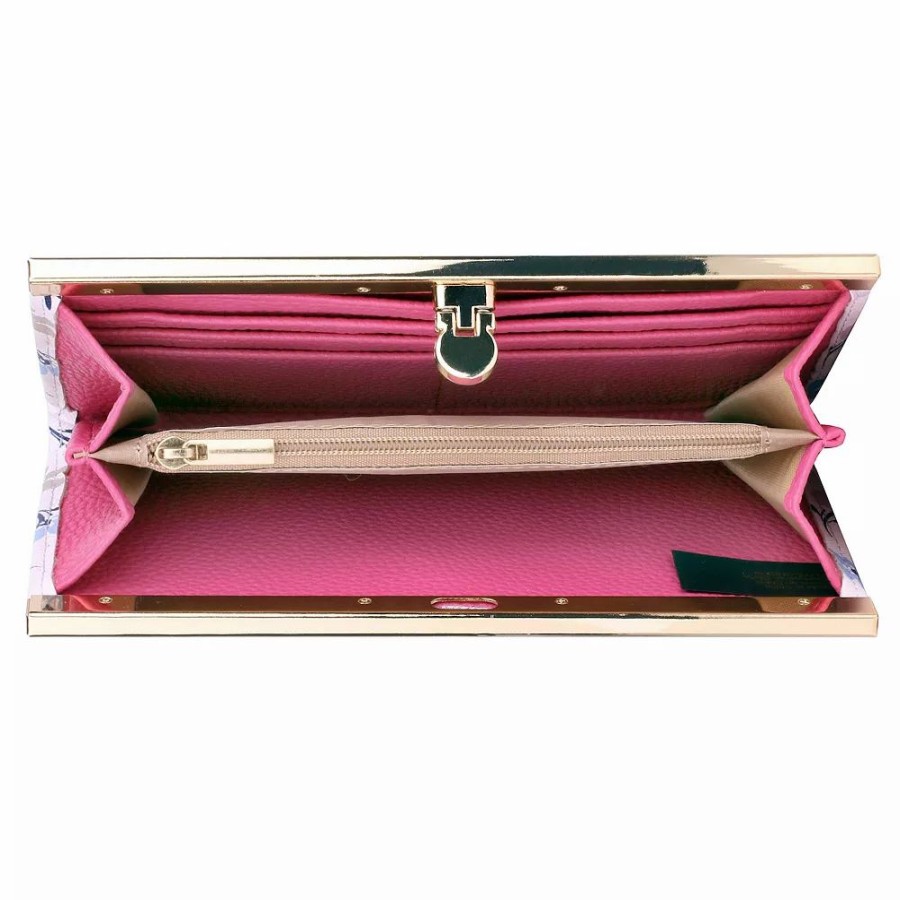 * Julia Buxton Trudy Rdif-Blocking Framed Clutch Wallet | Wallets