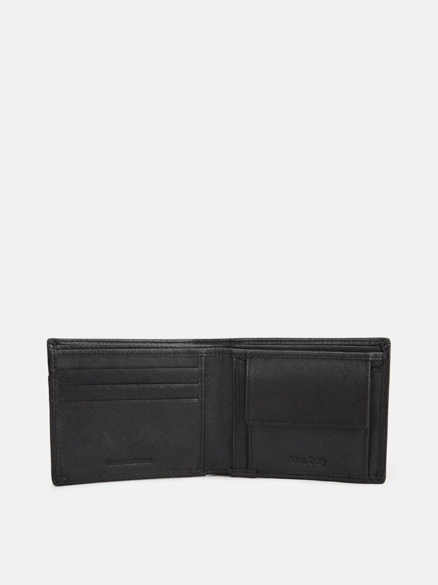 * Allen Solly Men Black Leather Two Fold Wallet | Wallets