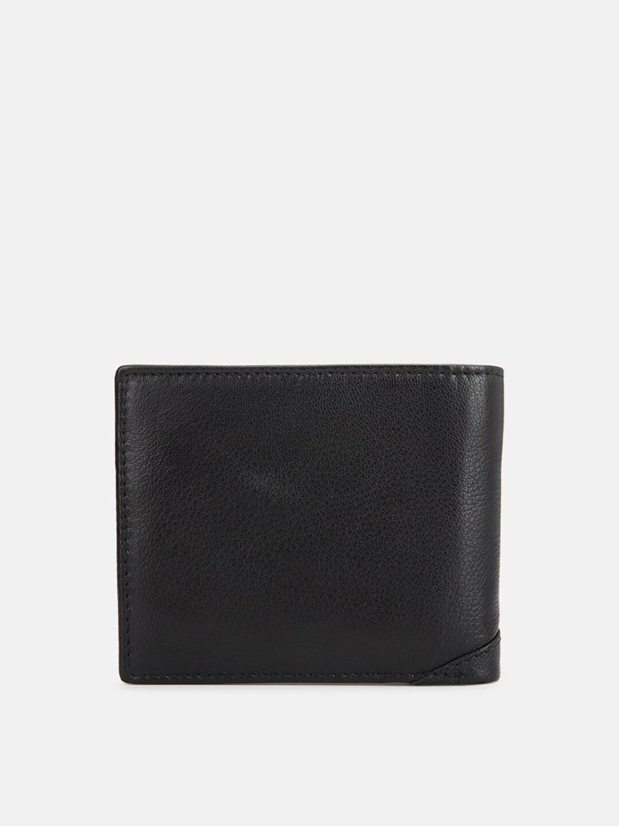 * Allen Solly Men Black Leather Two Fold Wallet | Wallets