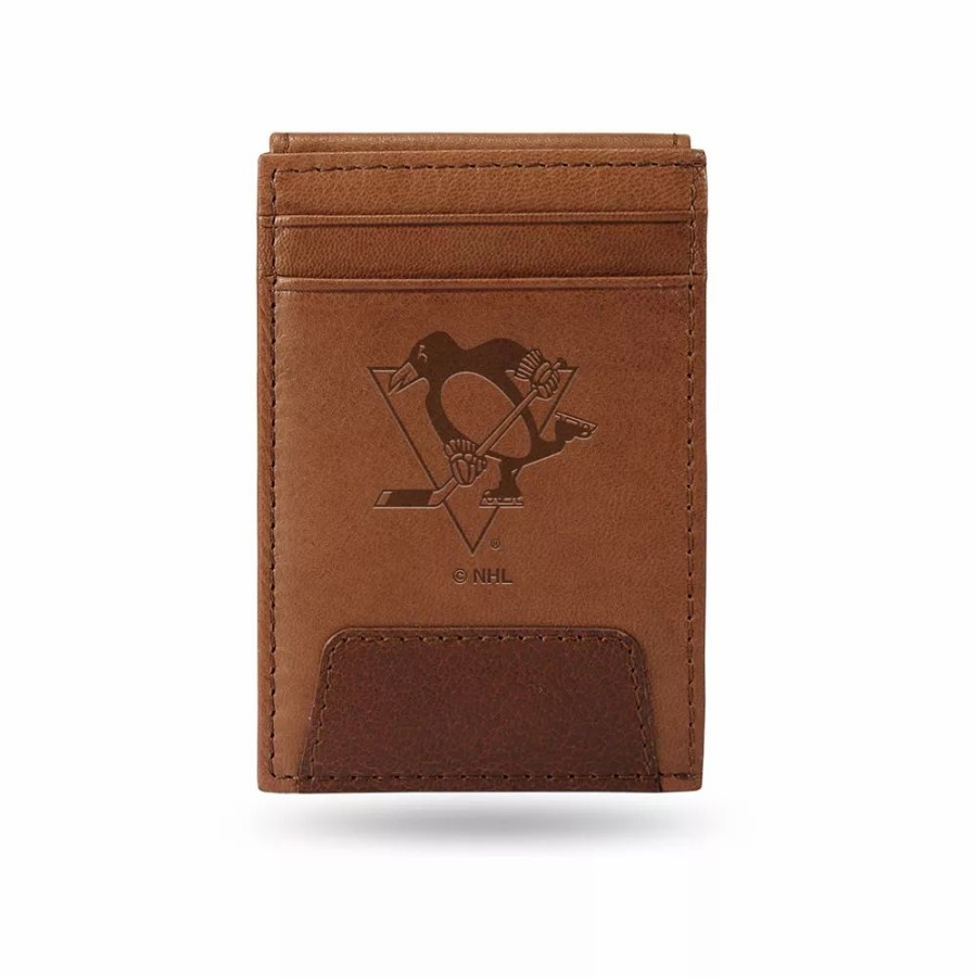 * Pittsburgh Penguins Embossed Slim Leather Wallet | Accessories