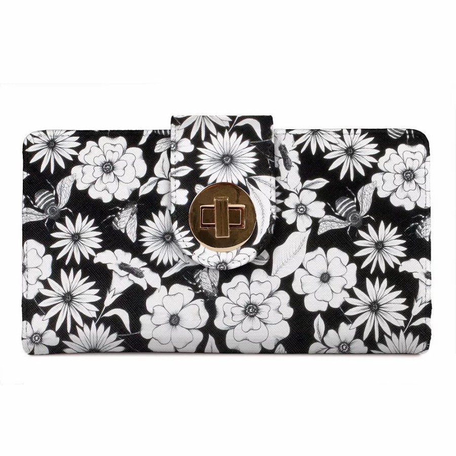 * Julia Buxton Bees And Flowers Rfid-Blocking Wallet | Wallets