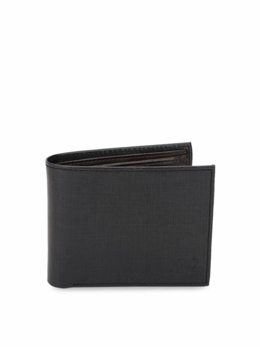 * Allen Solly Men Black Solid Genuine Leather Belt And Wallet Accessory Gift Set | Accessory Gift Set