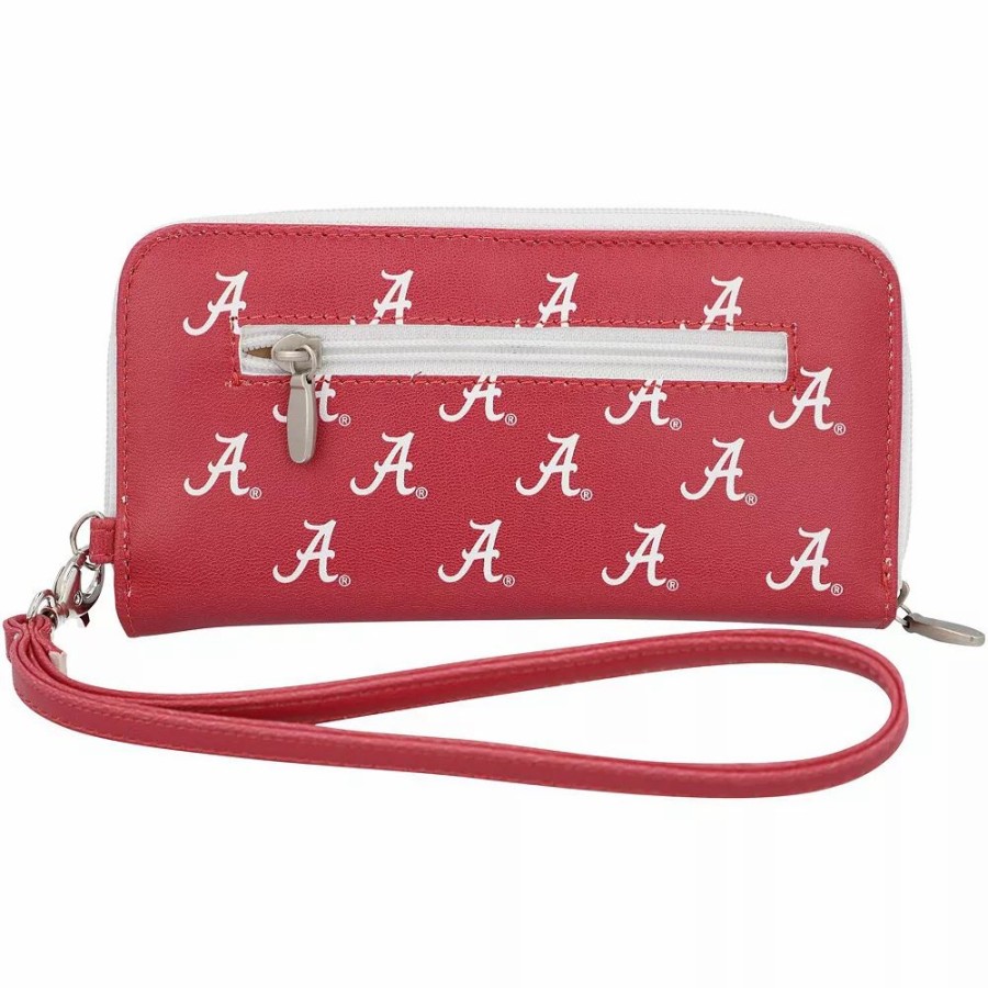 * Women'S Alabama Crimson Tide Zip-Around Wristlet Wallet | Accessories