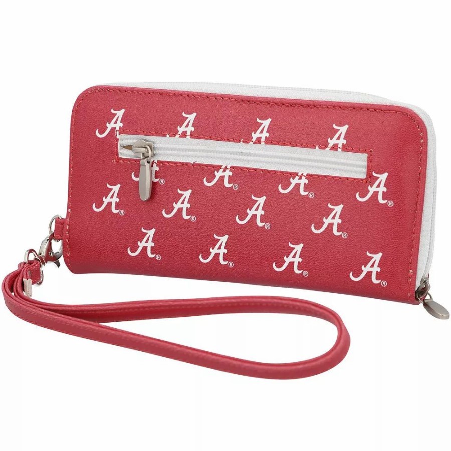 * Women'S Alabama Crimson Tide Zip-Around Wristlet Wallet | Accessories