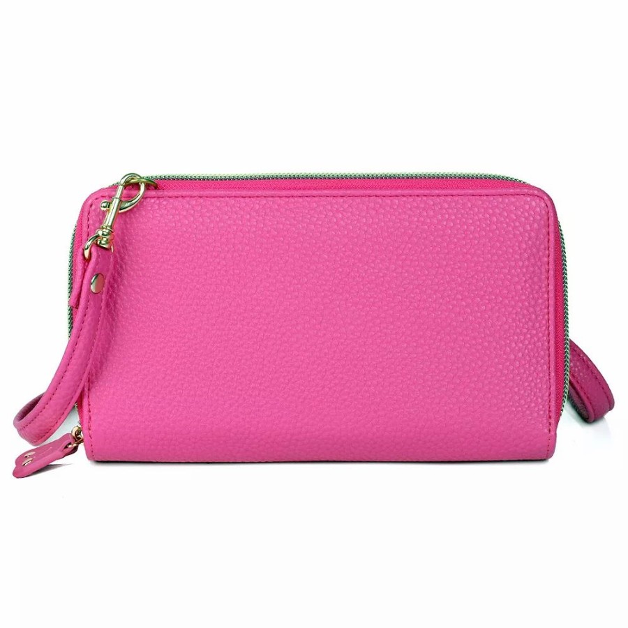 * Julia Buxton Core Pebble Rfid-Blocking Ultimate Organizer Crossbody Wallet | Wallets