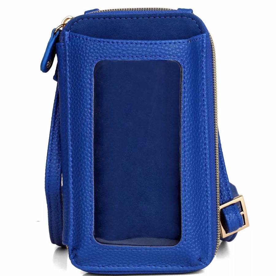 * Julia Buxton Solid Pebble Everywhere Rfid-Blocking Crossbody Wallet | Accessories