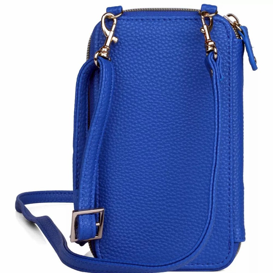 * Julia Buxton Solid Pebble Everywhere Rfid-Blocking Crossbody Wallet | Accessories