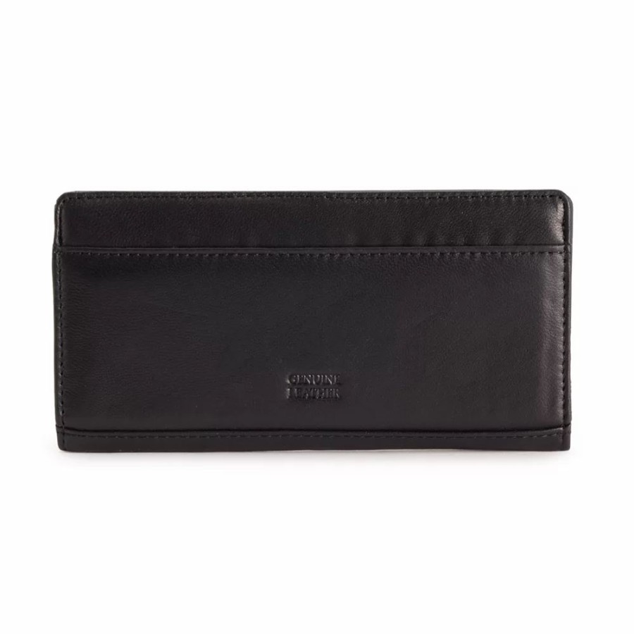 * Sonoma Goods For Life Lambskin Leather Rfid-Blocking Slim Clutch Wallet | Accessories