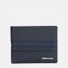 * Allen Solly Men Navy Blue Textured Leather Two Fold Wallet | Wallets